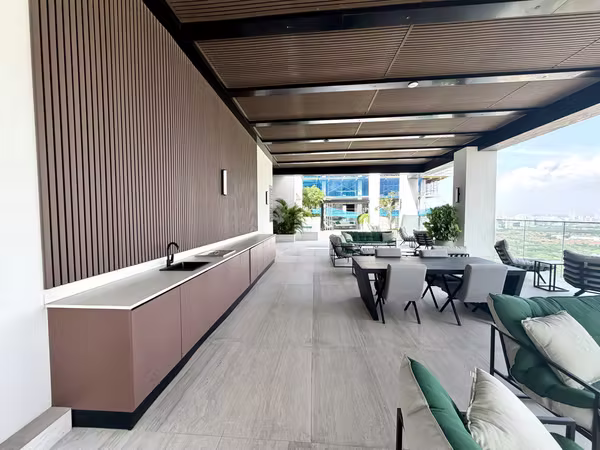 Elegante y moderno apartamento amoblado para alquiler en Santa Maria