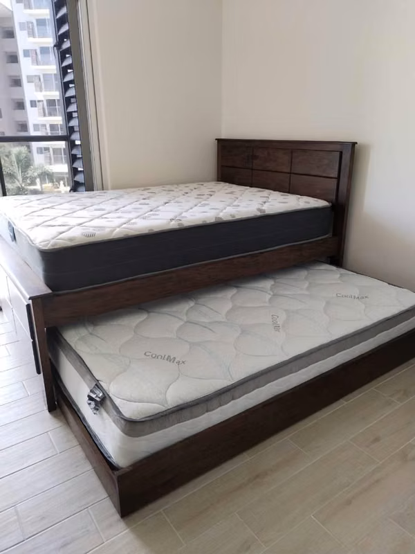 Beds with strong and durable oak auxiliary
