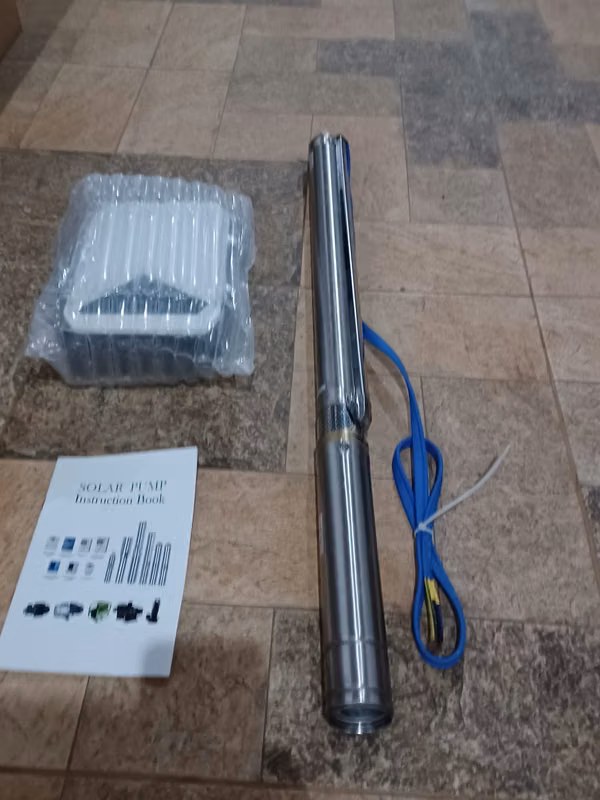 Solar water pump with inclusive 2x solar panels Longi 355 Watss