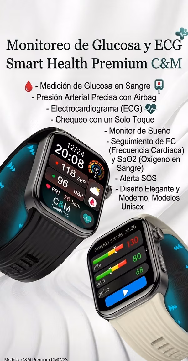 Introduction Price! SmartWatch, Glucose Meter, Electrocardiogram + 9 functions