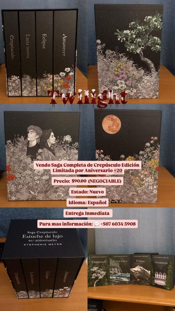 Crepúsculo - Saga de Libros Completa (Edición Especial por Aniversario #20)