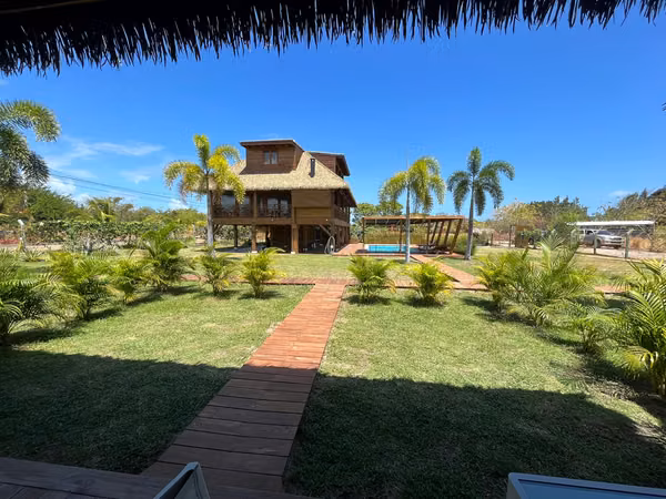 Ideal Airbnb &amp; Kitesurf  Venta Lote 1,650m2 con Casa de Playa + 3 Cabañas con Piscina