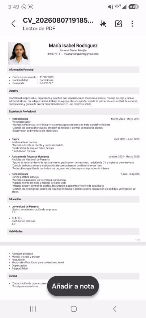 BUSCO EMPLEO TIEMPO COMPLETO