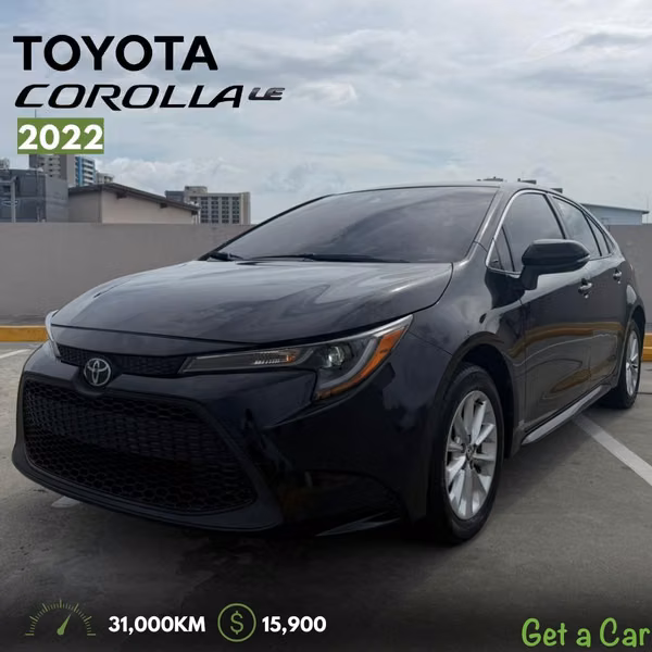 TOYOTA COROLLA LE 2022 15,900.00$