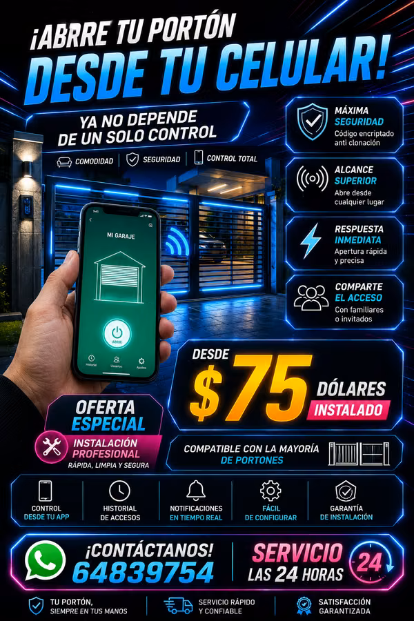 modulo de apertura para portones electricos