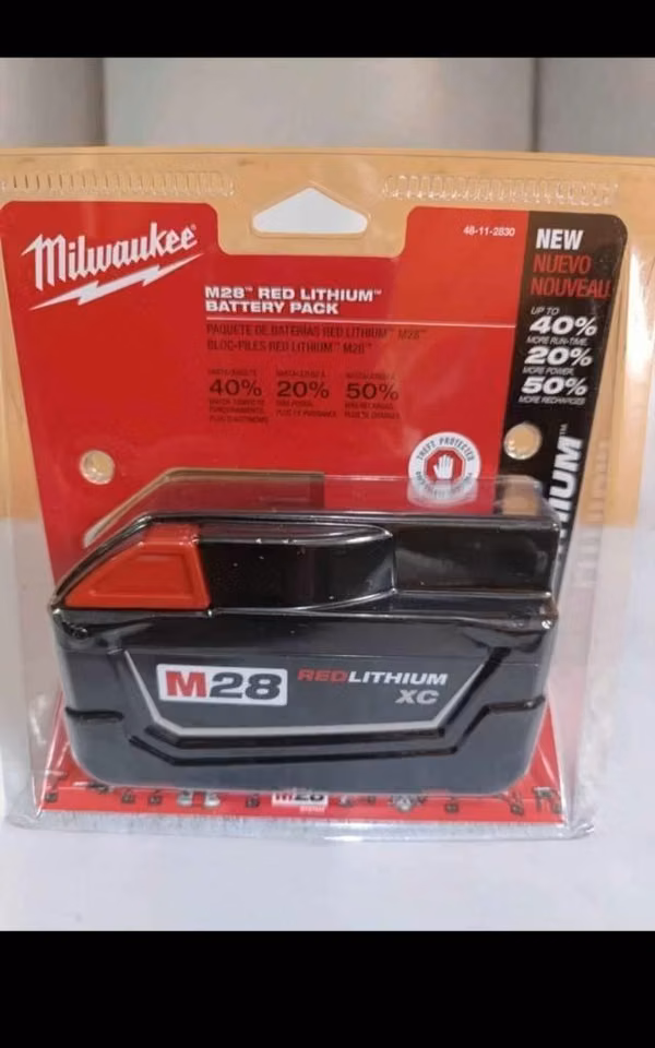 Batería milwaukee M28 redlithium