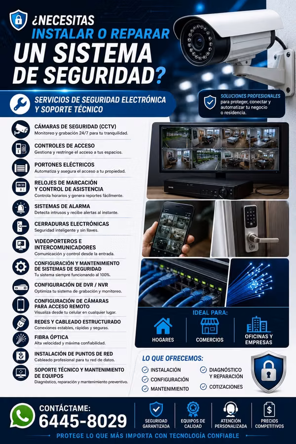 Seguridad Electrónica y Soporte Técnico