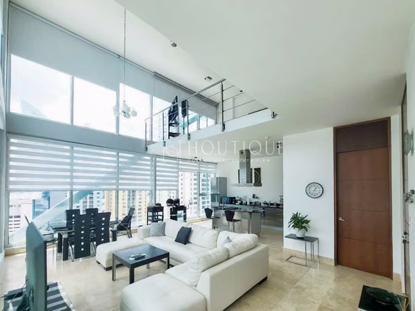 Furnished rental in Punta pacifica Sea and city view Loft Style