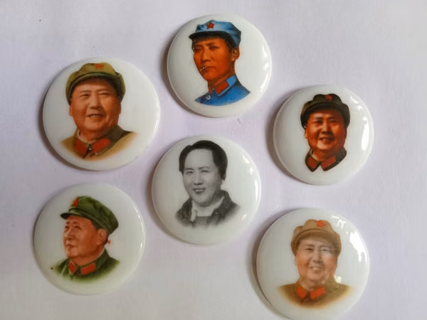 Lote de 6 botones de porcelana coleccionables