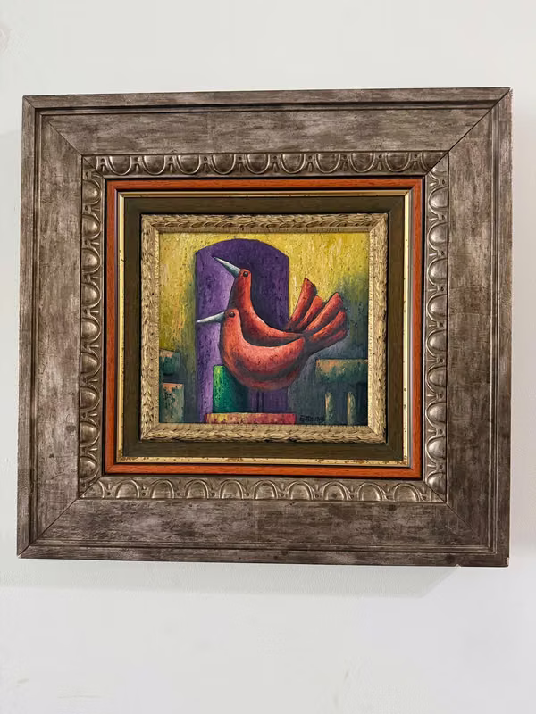 It is sold painting by Guillermo Touzard.