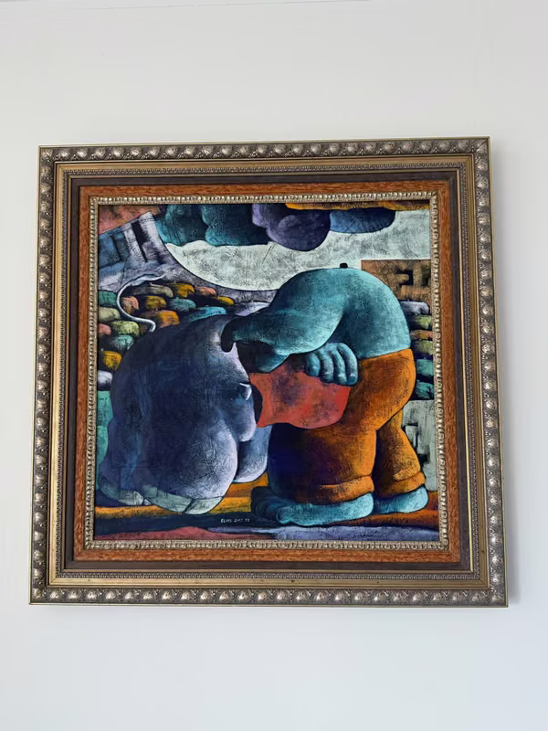It sells painting of Elías Castillo.