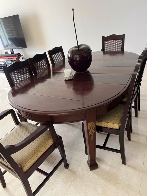 Expanable mahogany dining room