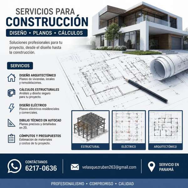 SERVICIOS DE DISEÑO Y CÁLCULOS PARA CONSTRUCCIÓN