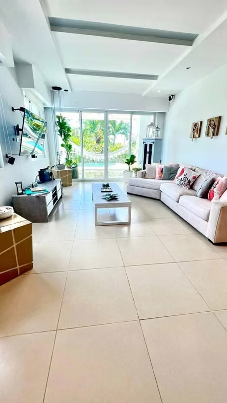 Exclusive Ground Floor Apartment in Bijao, Beachfront, with Pool and Private Garden