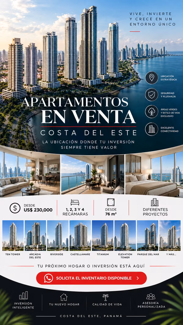 Apartments for Sale in Costa del Este | From $230,000
