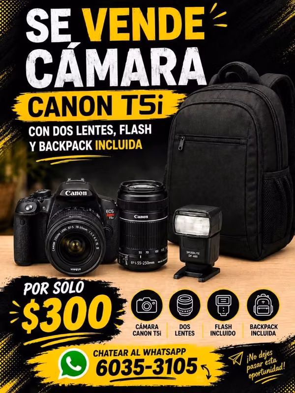 Vendo Cámara Canon T5i