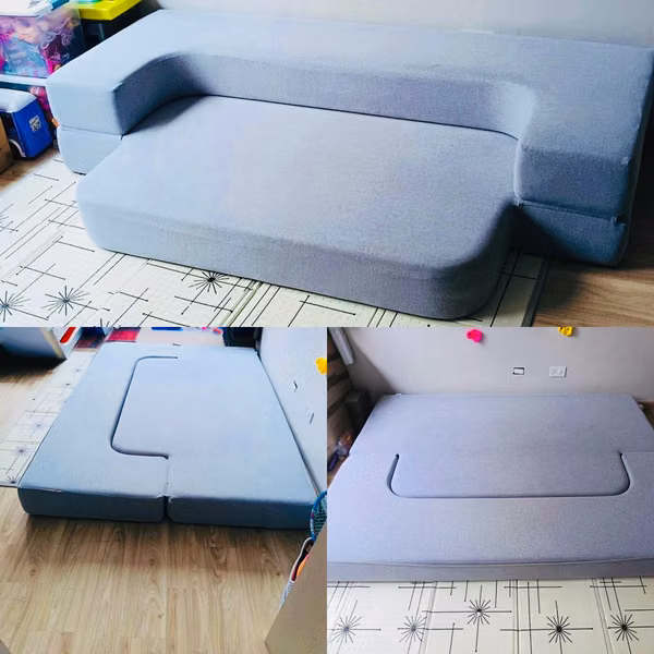 Sofa Cama de piso // Forro lavable // Tamaño Queen // como nuevo