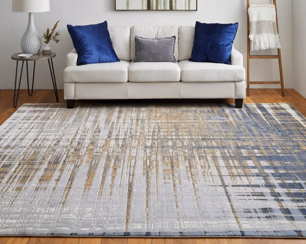 Luxury Carpet Feizy Collection Clio Navy Gray Origin Turkey Measures: 3.05mx4.01m