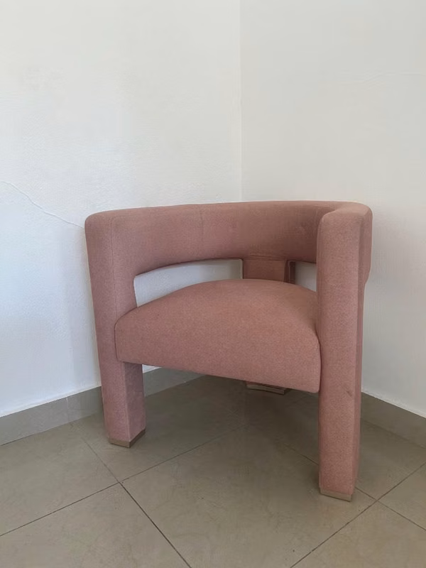 Venta de butaca rosa pastel opaca