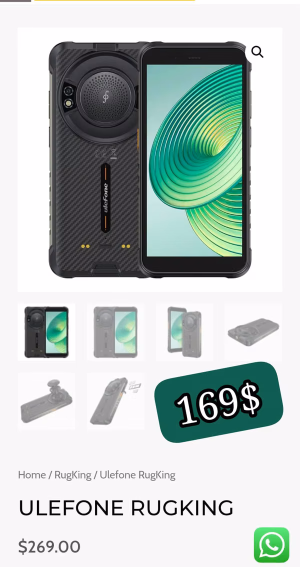 Celular Ulefone Rugking