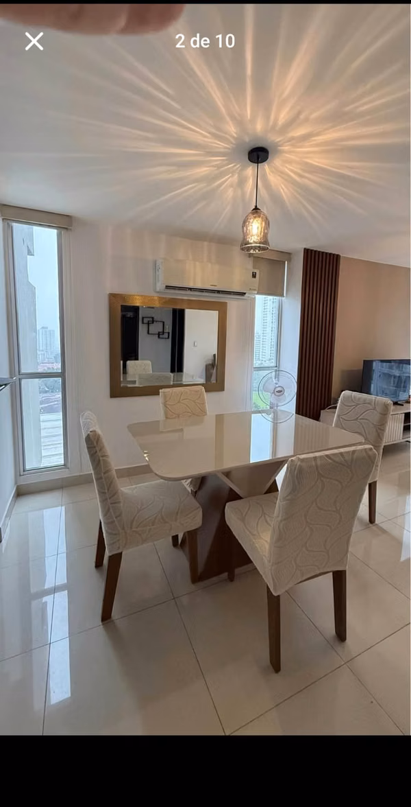 Se alquila amobaldo apartamento en PH Park Point, Carrasquilla, Parque Omar