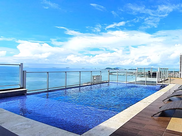 MODERN+WITH BALCONY+STORAGE, 322FT.  BILLAR+CO-WOOKING+OCEAN FRONT SOCIAL AREA