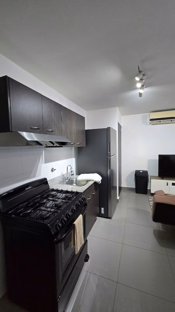 ALQUILO APARTAMENTO EN BELLA VISTA, 1 RECAMARA, AMOBLADO, 45M2, PISO ALTO.