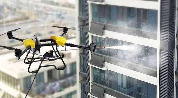 Drone for cleaning