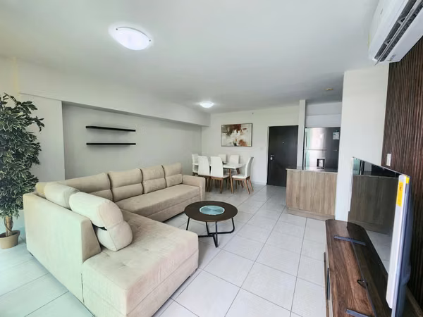 Modern and ready to occupy! 90 m ² apartment - 124; 2 bedrooms - 124; Balcony and White Line Samsun