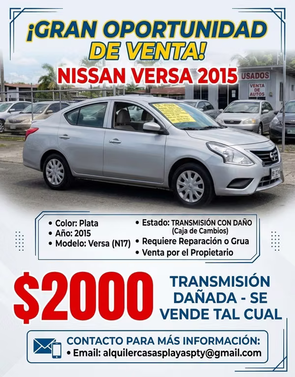 Sold used Nissan Versa 2015