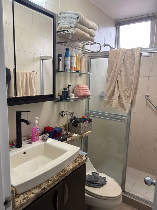 2 BEDROOMS, 2 BATHROOMS, 2 PARKING SPACES, WHITE LINE, NO FURNITURE