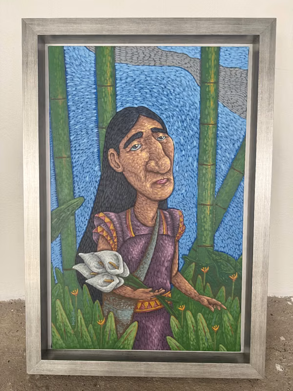 Mitrillo, Guaymi with flowers