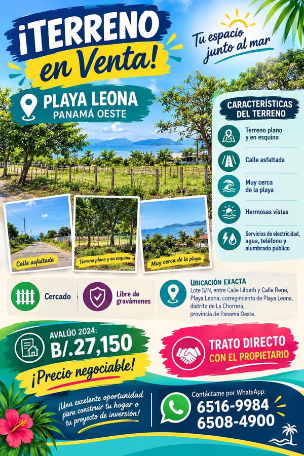 Land for sale - Playa Leona