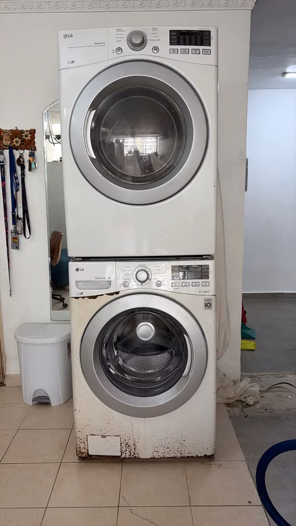 LG washing center, washing machine and gas dryer 25 kg Remodeling