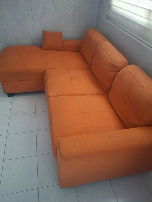 Sell armchair 3 posts orange