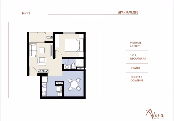 Premiere in Bella Vista - 124; 1Rec + Studio with Balcony - 124; Steps from the Metro and Coastal Ta