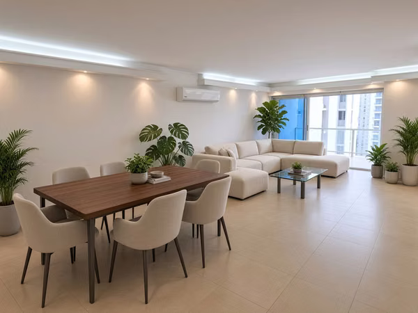 Blue Park 3 rec 2 furnished 160 m2 near Avenida Balboa, San Francisco, Marbella, Paitilla, Calle 50