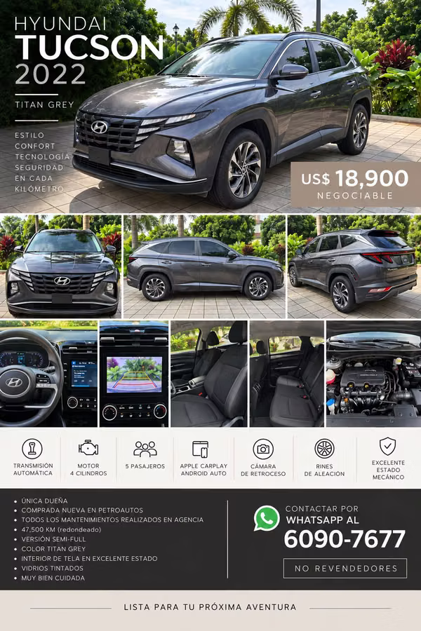 Vendo TUCSON (No a revendedores)