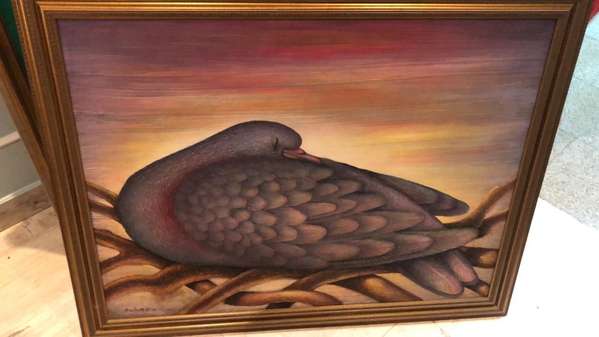 SOLD WORK OF ART BY PANAMANIAN ARTIST SANCHEZ