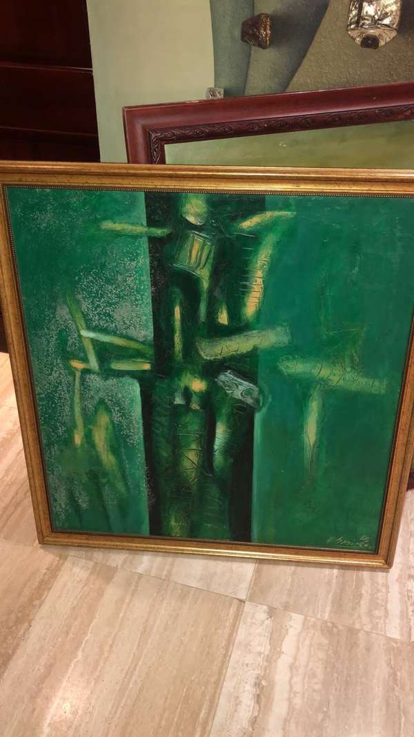 SOLD WORK OF ART BY ECUADORIAN MASTER HECTOR RAMIREZ