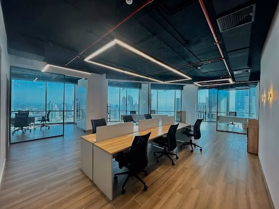 Allowance of office furnished - 124; East Coast, Financial Park - 124; 154 m2