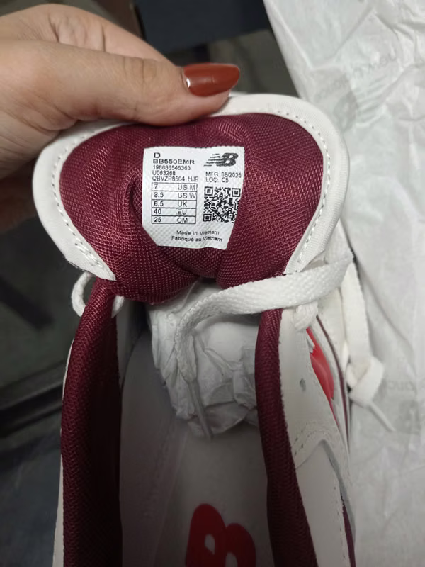 New balance-sheet slippers 550 NEW GUIDELINES - WITHOUT USING