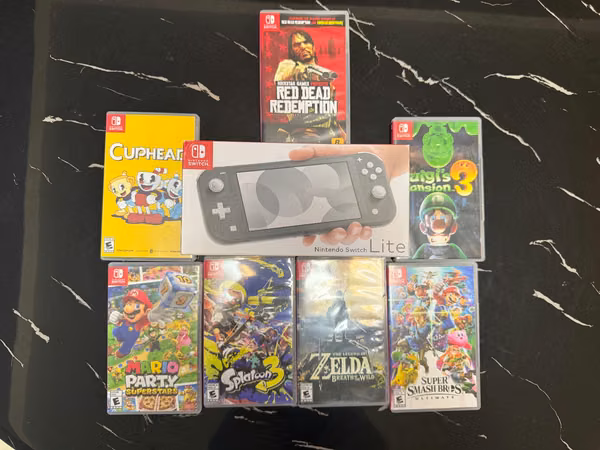 Nintendo Switch Lite + Control Pro + Game Nintendo - Complete Kit