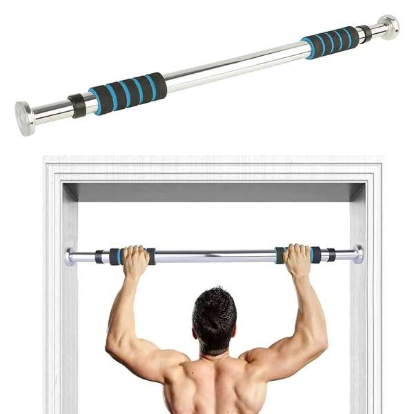 Adjustable door control bar