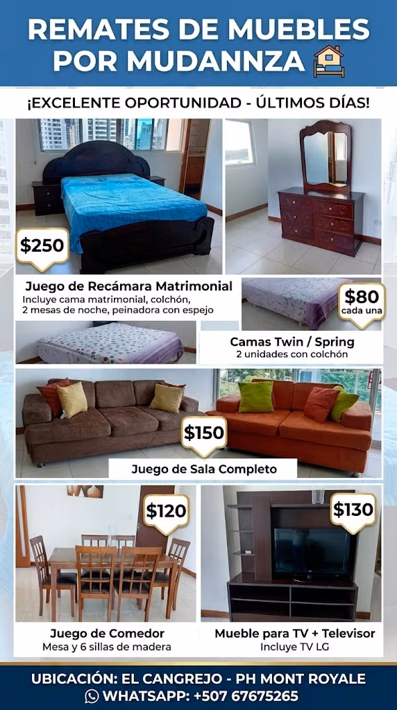 Home Furniture Remate: Beds, Dining Room, TV Room and Furniture with TV - The Crab