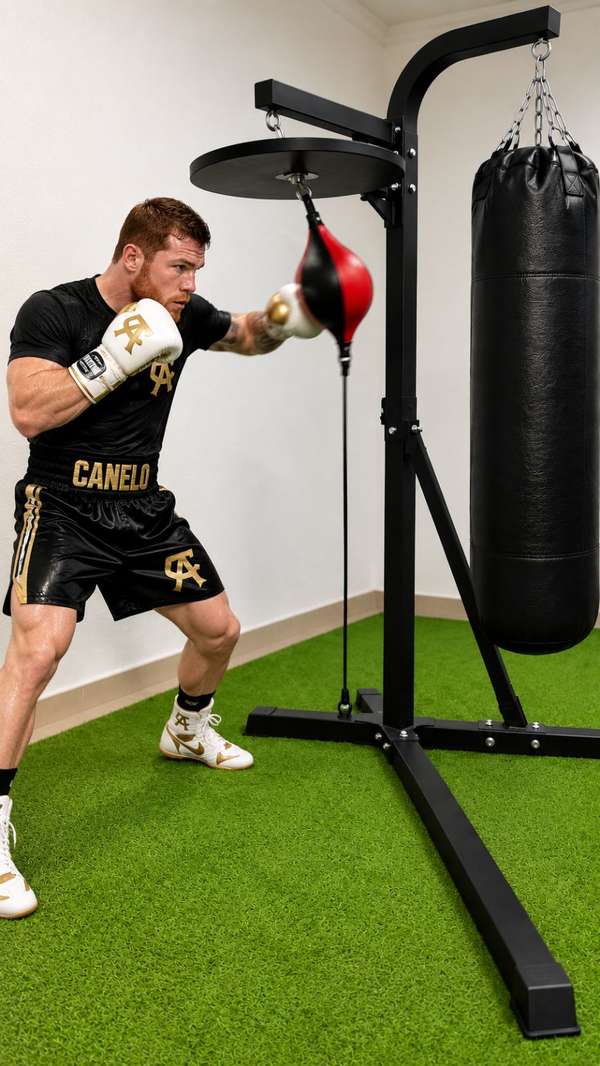 Support for new pear and boxing bag