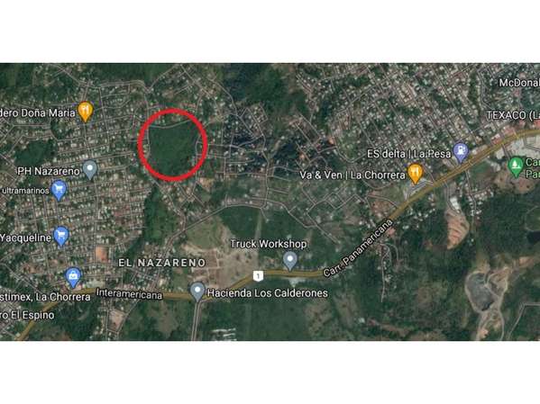 Se Vende Terreno en Chorrera Nazareno L.T