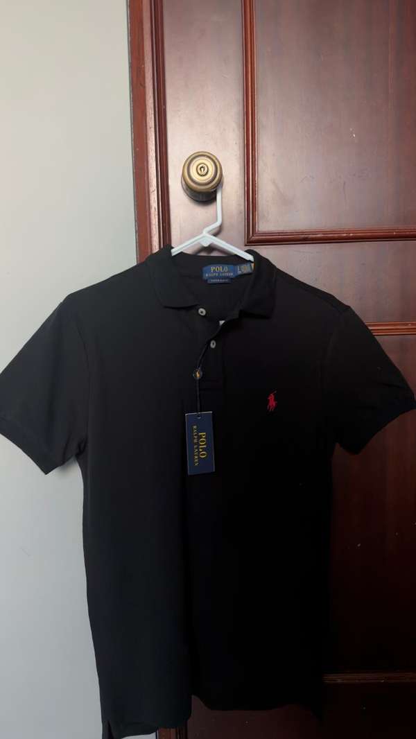 Polo Ralph Lauren, Polo negro, talla S 