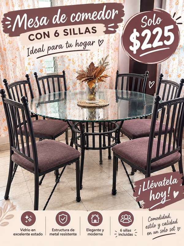 VENDO MI COMEDOR POR MUDANZA