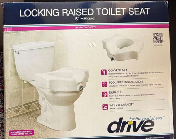 Asiento Elevador para Inodoro Drive